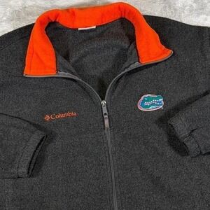 Vintage Florida Gators Columbia Fleece Jacket | Gray / Orange | XL